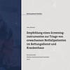 Cover zur Bachelorarbeit von Sven Weinert zum Thema "Empfehlung eines Screeninginstrumentes zur Triage von erwachsenen Notfallpatienten im Rettungsdienst und Krankenhaus"