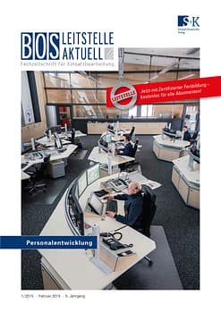 BOS LEITSTELLE AKTUELL 1/2015 - Personalentwicklung