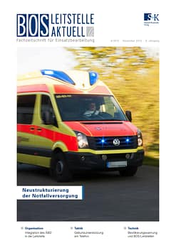 BOS LEITSTELLE AKTUELL 4/2018 - Neustrukturierung der Notfallversorgung