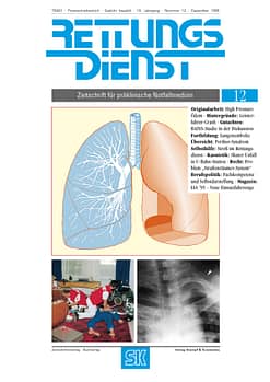 RETTUNGSDIENST 12/1995