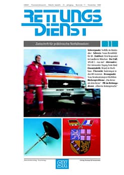 RETTUNGSDIENST 11/1998
