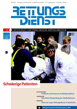 RETTUNGSDIENST 02/2001