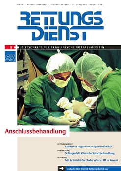 RETTUNGSDIENST 08/2001