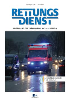 RETTUNGSDIENST 01/2016