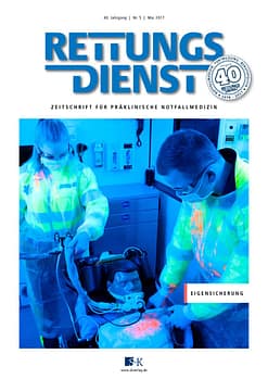 Rettungsdienst 5/2017 - Eigensicherung