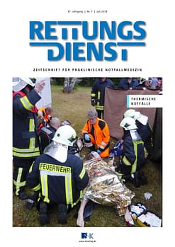 Rettungsdienst 7/2018 - Thermische Notfälle