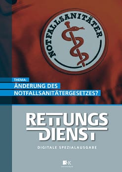 Spezialausgabe RETTUNGSDIENST: Änderung Notfallsanitätergesetz