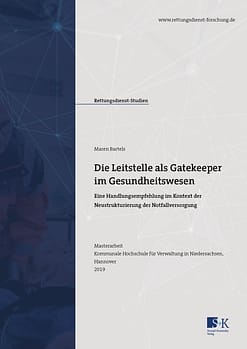Cover der Masterarbeit von Maren Bartels zum Thema Die Leitstelle als Gatekeeper im Gesundheitswesen