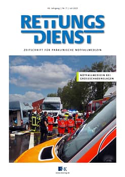 RETTUNGSDIENST 7/2023: Notfallmedizin bei Großschadenslagen