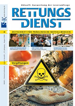 RETTUNGSDIENST 08/2004