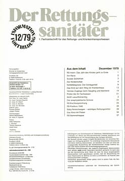 Der Rettungssanitäter 12/1979