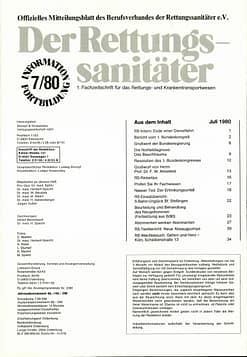 Der Rettungssanitäter 07/1980