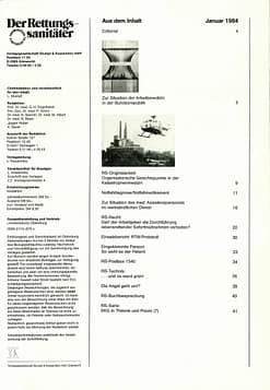 Der Rettungssanitäter 01/1984
