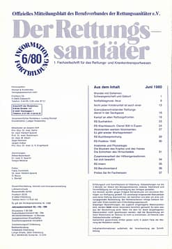 Der Rettungssanitäter 06/1980