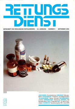 RETTUNGSDIENST 09/1990