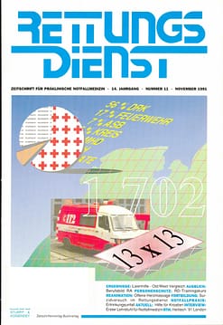 RETTUNGSDIENST 11/1991
