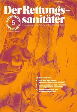 Der Rettungssanitäter 05/1981