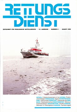 RETTUNGSDIENST 08/1990