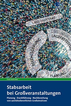 Cover des Buches "Stabsarbeit bei Großveranstaltungen" vom Autor Franz-Josef Leven