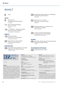 BOS LEITSTELLE AKTUELL 1/2017 - Normen, Leitlinien, Empfehlungen