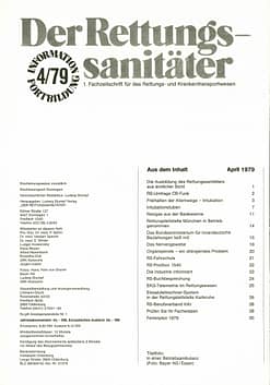 Der Rettungssanitäter 04/1979