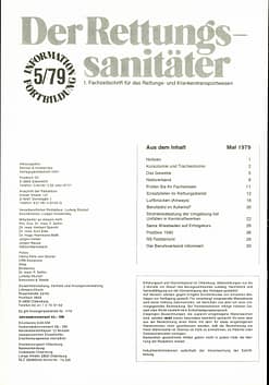 Der Rettungssanitäter 05/1979