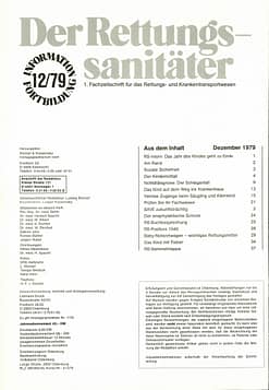 Der Rettungssanitäter 12/1979