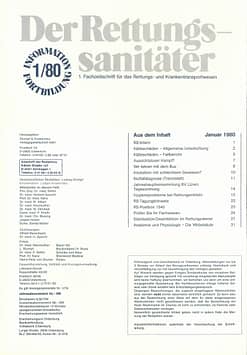 Der Rettungssanitäter 01/1980