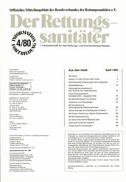 Der Rettungssanitäter 04/1980