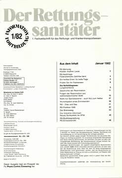 Der Rettungssanitäter 01/1982
