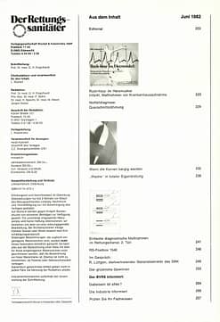Der Rettungssanitäter 06/1982