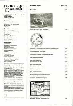 Der Rettungssanitäter 07/1982