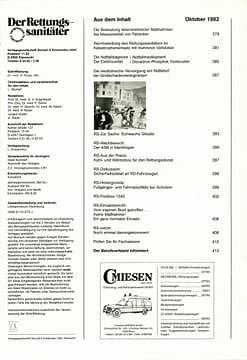 Der Rettungssanitäter 10/1982