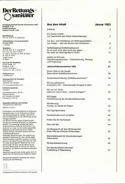 Der Rettungssanitäter 01/1983