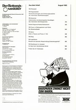 Der Rettungssanitäter 08/1983