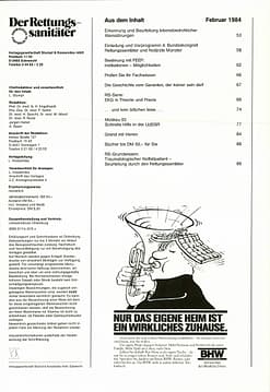Der Rettungssanitäter 02/1984