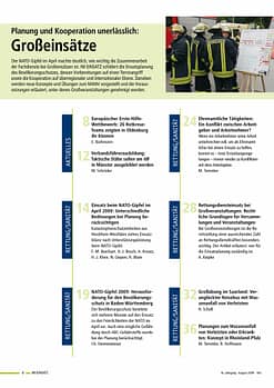 IM EINSATZ 04/2009 - Planung und Kooperation unerlässlich