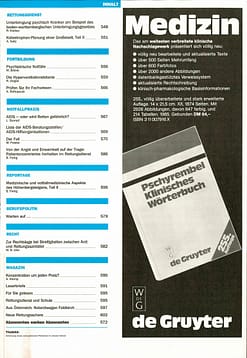 RETTUNGSDIENST 12/1985