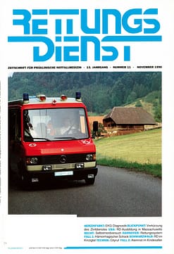 RETTUNGSDIENST 11/1990