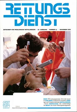 RETTUNGSDIENST 11/1993