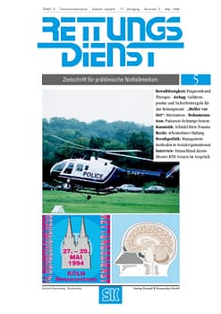 RETTUNGSDIENST 05/1994