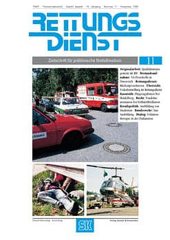 RETTUNGSDIENST 11/1995