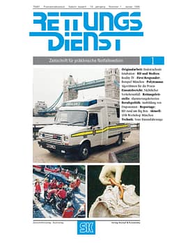 RETTUNGSDIENST 01/1996