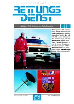RETTUNGSDIENST 11/1998