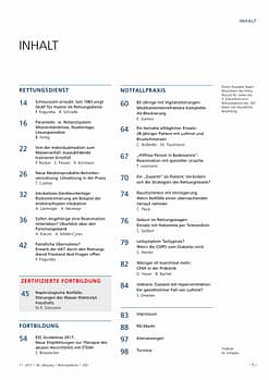 Rettungsdienst 11/2017 - Notfallpraxis