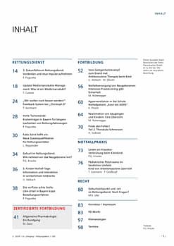 Rettungsdienst 3/2018 - Notfallmedizin bei Kindern