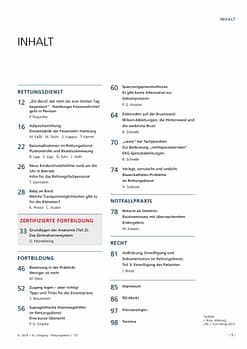 Rettungsdienst 8/2018 - Arbeitstechniken im Rettungsdienst