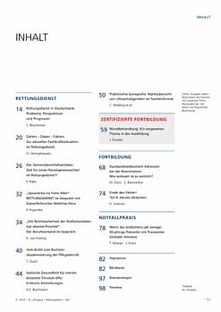 Rettungsdienst 9/2018 - Perspektiven und Prognosen