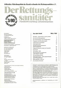 Der Rettungssanitäter 03/1980