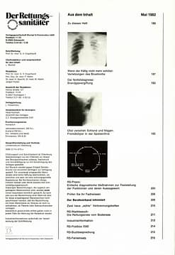 Der Rettungssanitäter 05/1982